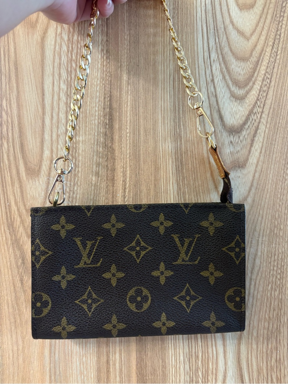 Auth LOUIS VUITTON Monogram Bucket PM Accessory Pouch